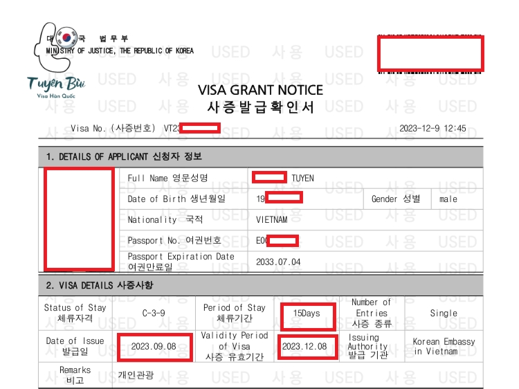 visa single hàn quốc là gì