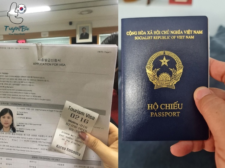 hộ chiếu trắng xin visa hàn quốc